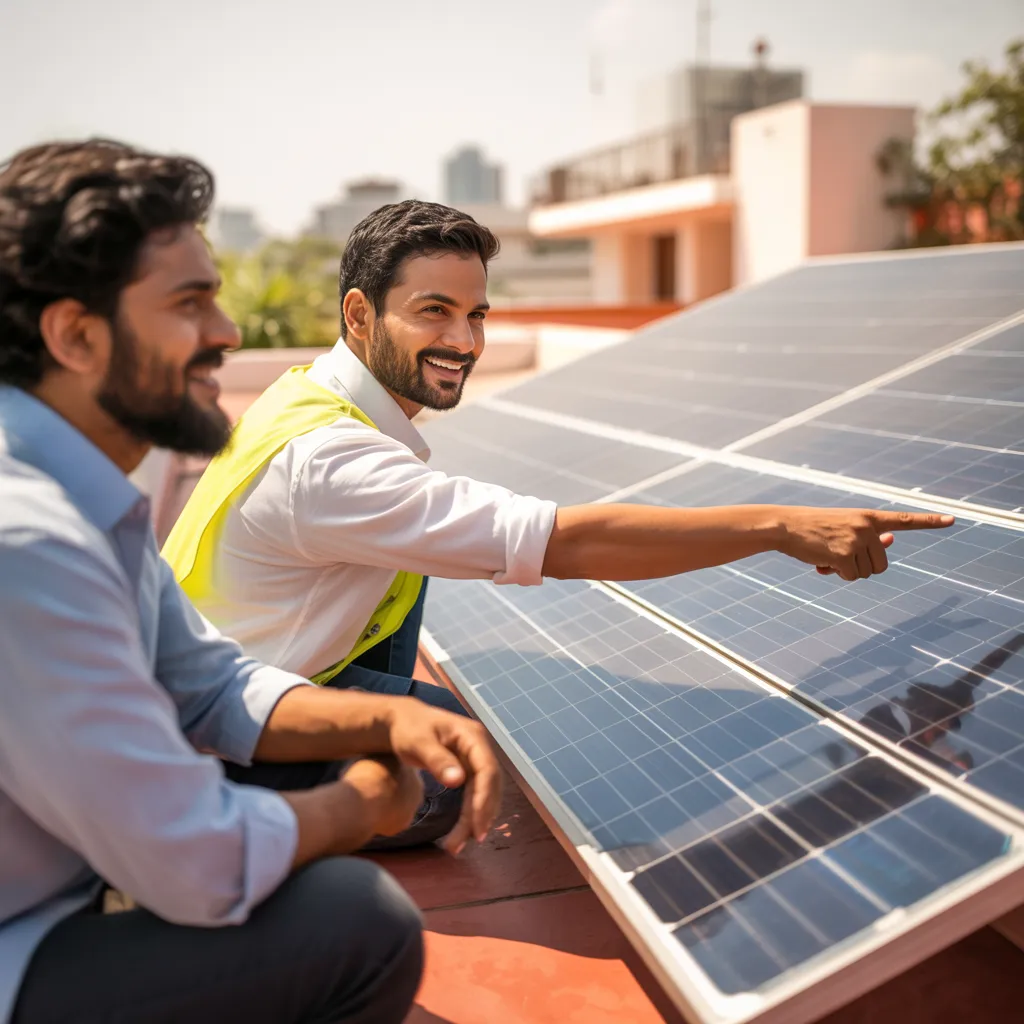 Solar panels site visit consultation